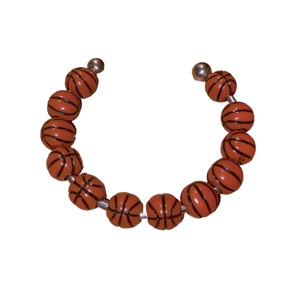 Basketball cuff bracelet